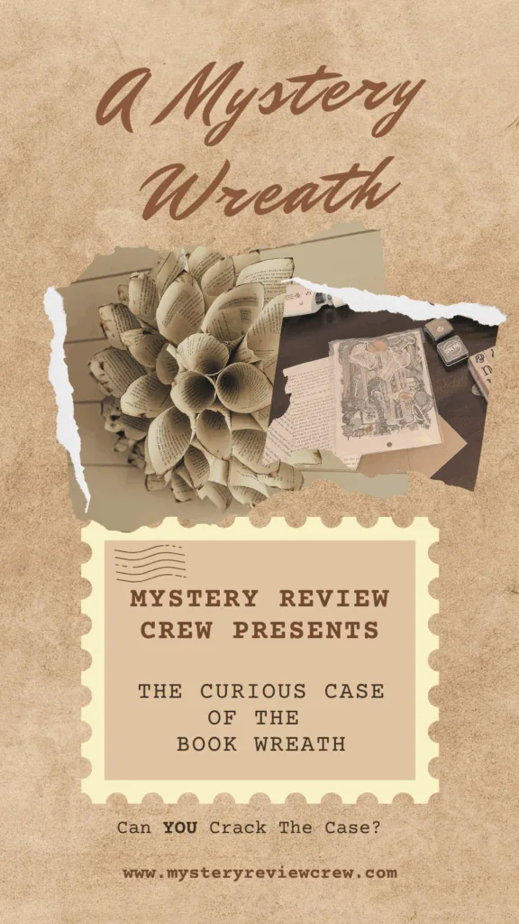 A Mystery Book Wreath.